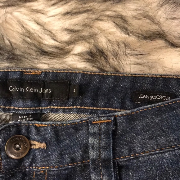 Calvin Klein Lean Bootcut Jeans Low Rise - Picture 3 of 4